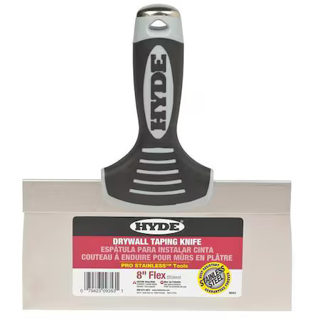 Hyde 09353 Taping Knife, Flexible, 8", Ss