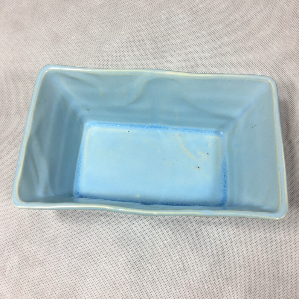 Ceramic Blue Rectangle Planter 8.25"