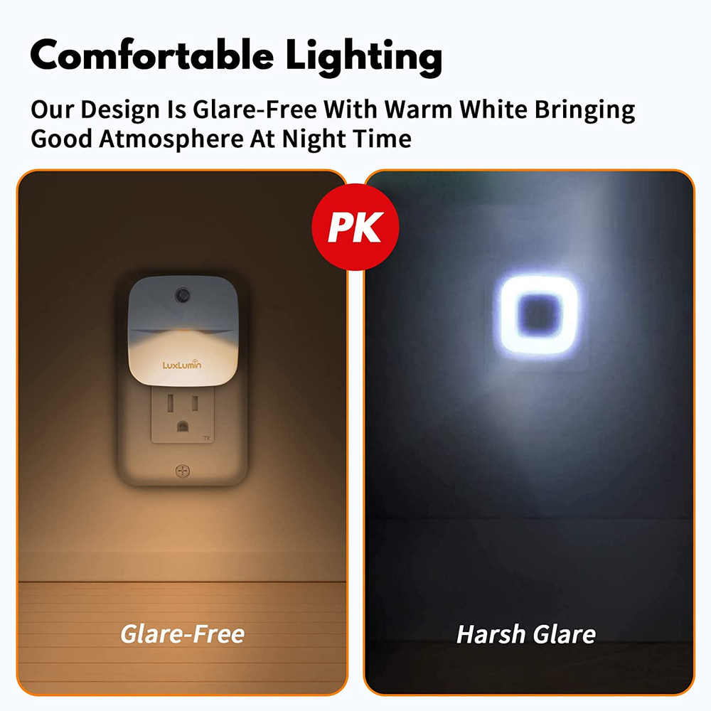 LED Night Light, Night Lights Plug into Wall with Dusk-To-Dawn Sensor, Automatic