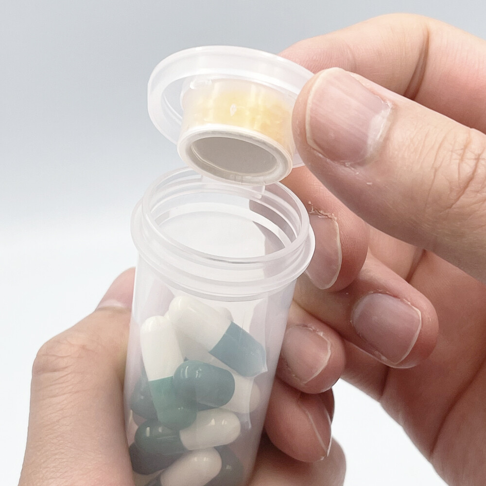 8 Dram Empty Pill Bottles with Indicating Desiccant Caps Pharmacy Vial Container