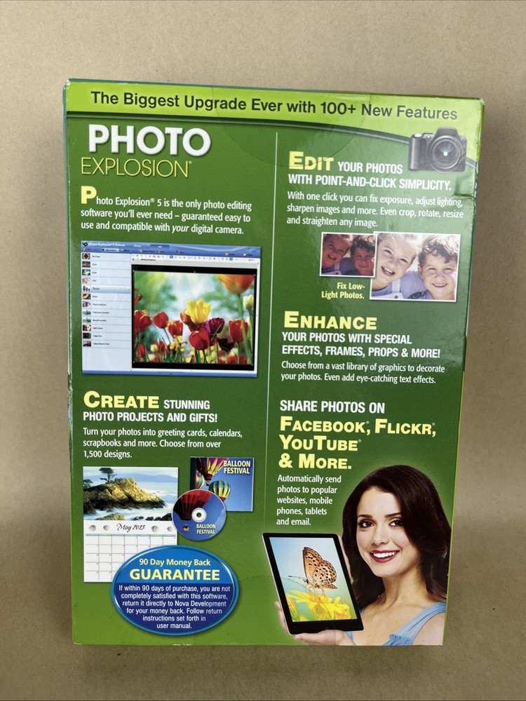 New Sealed PHOTO EXPLOSION Version 5 - Photo Editing Software