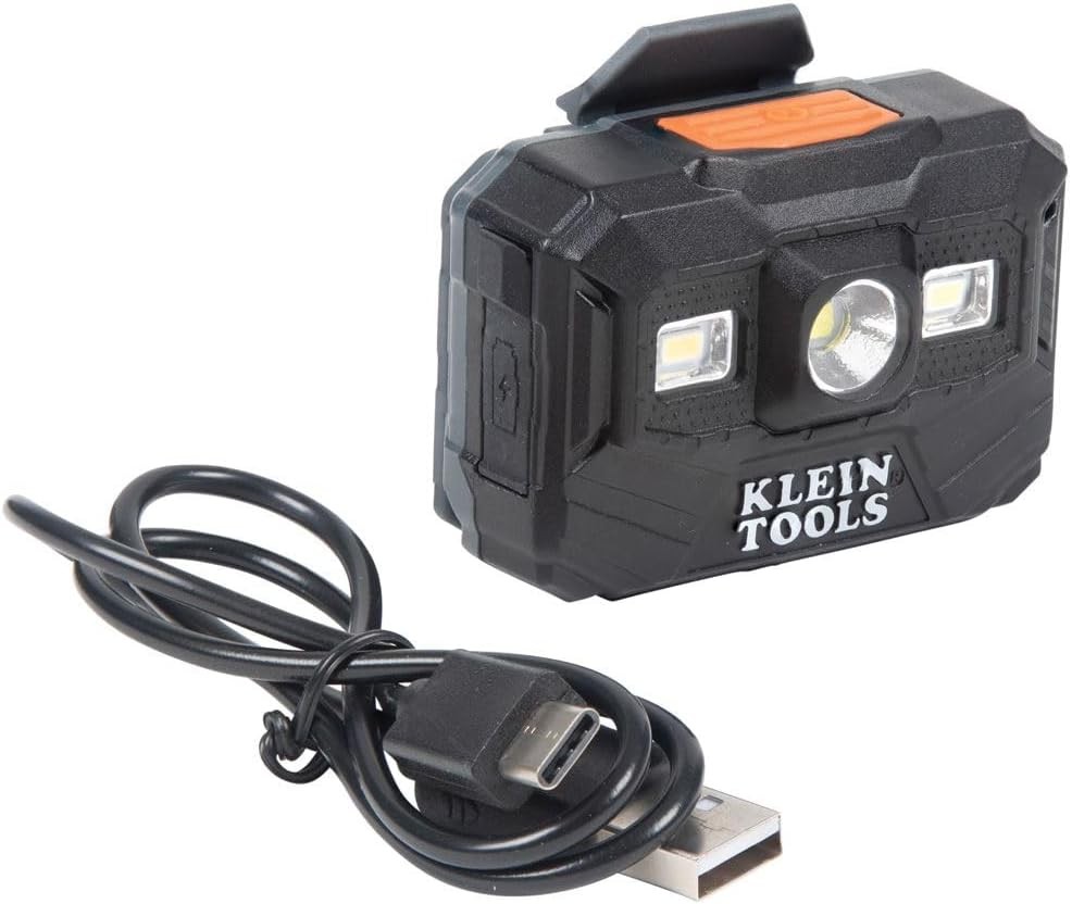 Klein Tools 56062 Rechargeable LED Headlamp / Worklight for One Size, Black