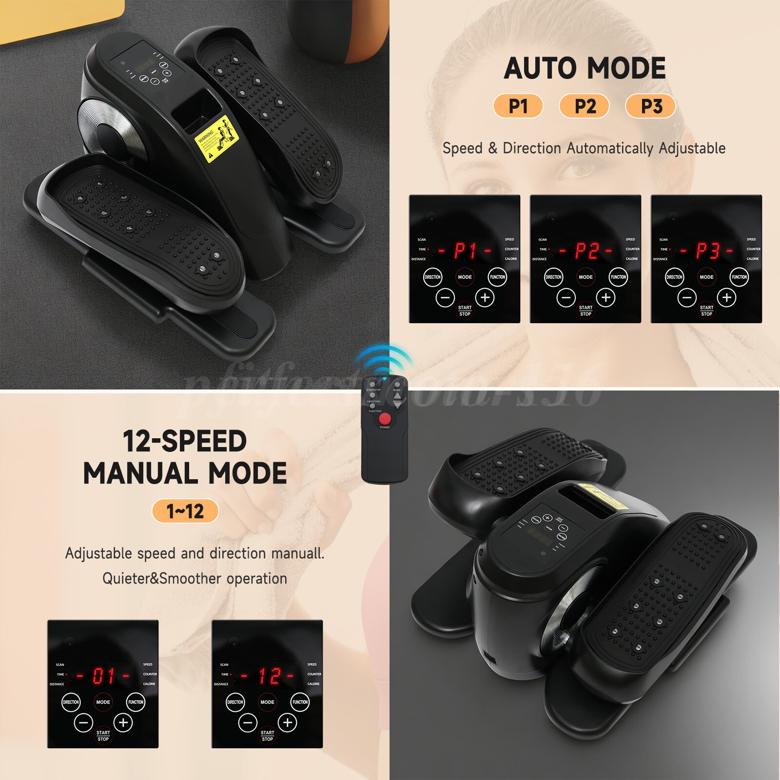 Ellipse Leg Exerciser Under Desk Elliptical Machine as Seen on TV Seated Machine