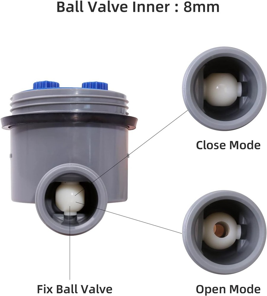 Sprinkler Water Timer Programmable Garden Zero Pressure Waterproof Blue