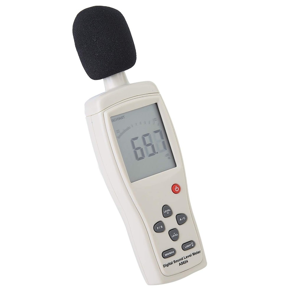Smart Sensor AS824 Sound Level Meter 0-130 dB range for Frequency Analyzer...