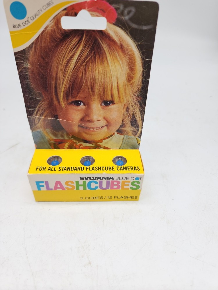 Vintage Sylvania Blue Dot Flash Cubes 3 Pack