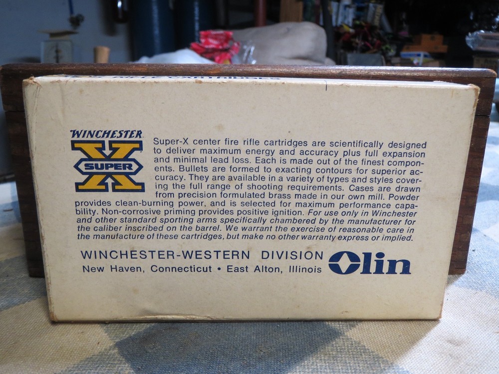 WINCHESTER SUPER X 303 BRITISH EMPTY AMMO BOX