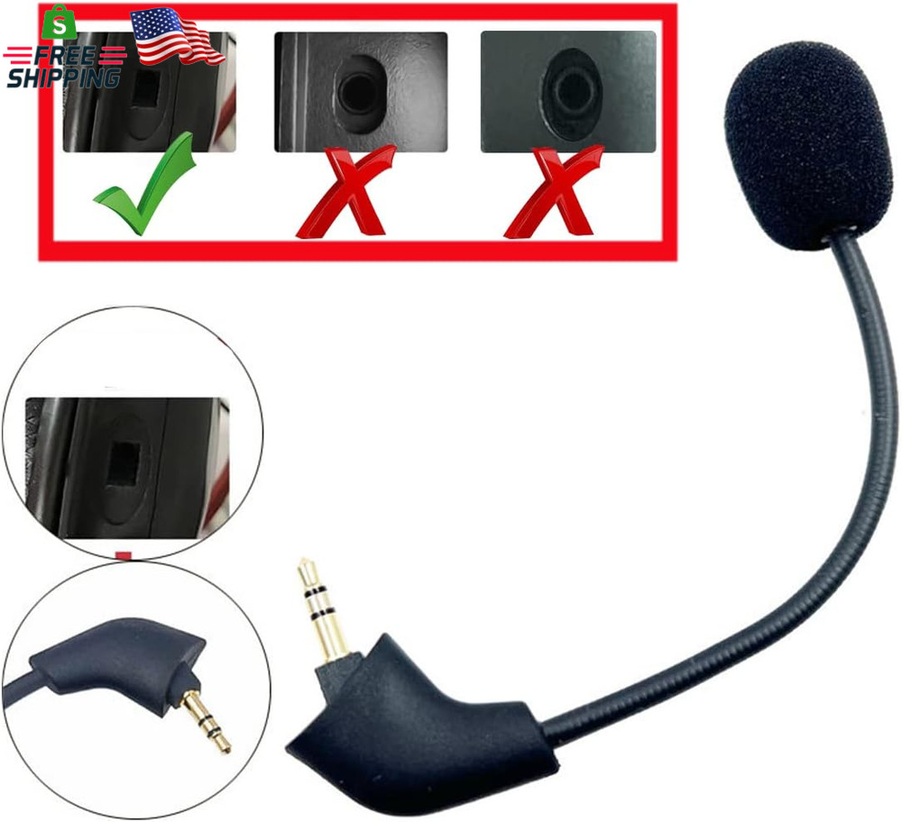 Replacement Microphone for Hyperx Cloud, Cloud X/Ii,Hyperx Silver Noise Cancelli