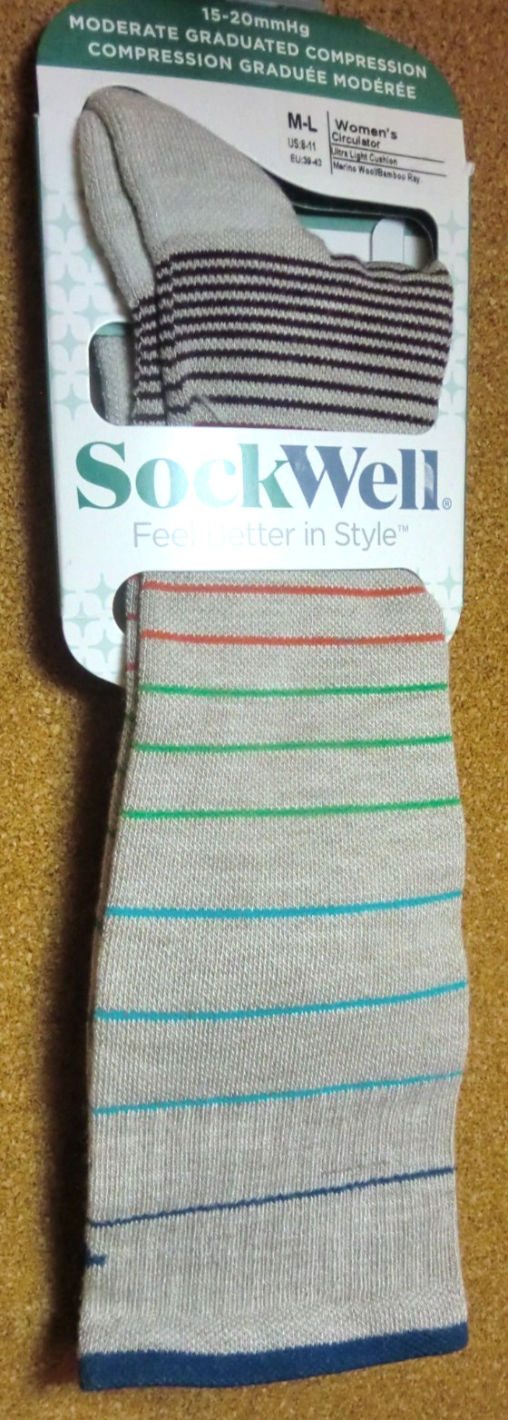 SockWell Women's Circulator | Moderate Graduated Compression Socks M-L (8-11)