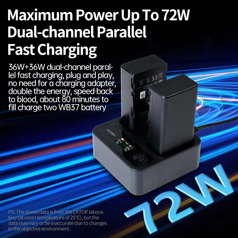 WB37 Smart Battery Charging Hub For DJI RC Plus Remote Controller Accessories