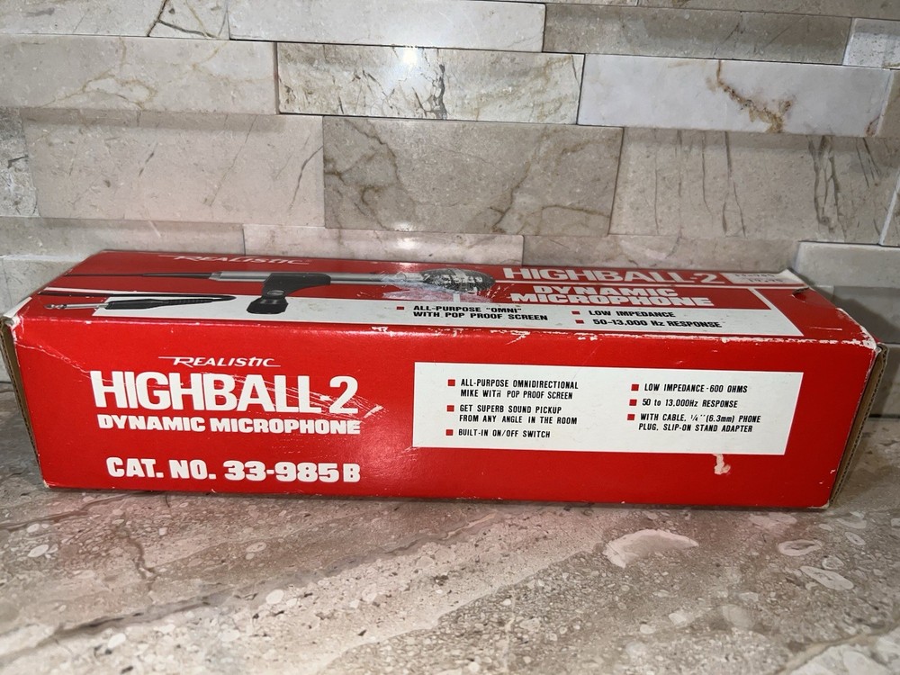 Radio Shack REALISTIC HIGHBALL 2 Dynamic Microphone 33-985B