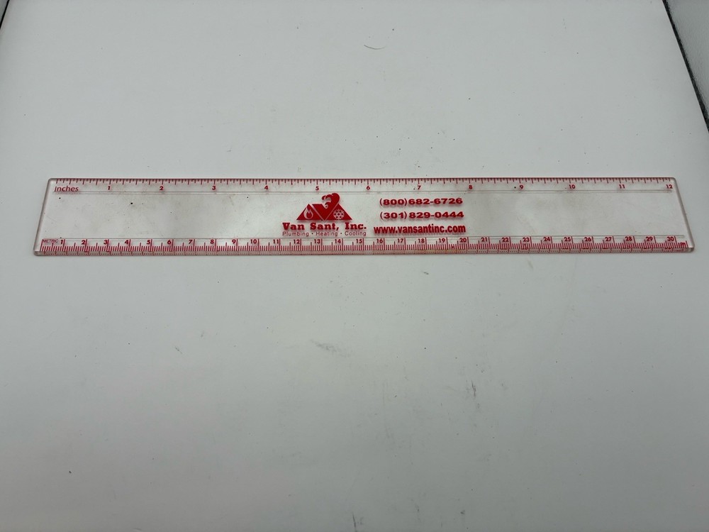 Advertising Plastic Ruler 12 inch