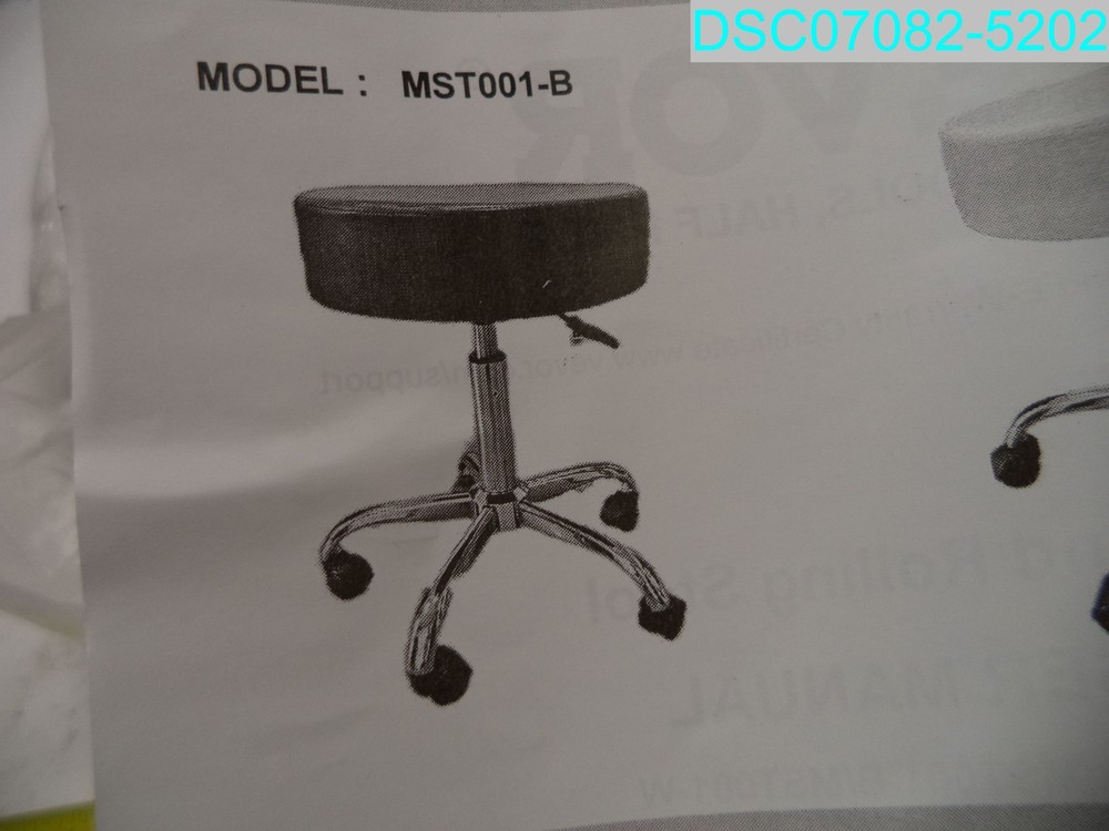 MST001-B VEVOR Rolling Stool with Wheels