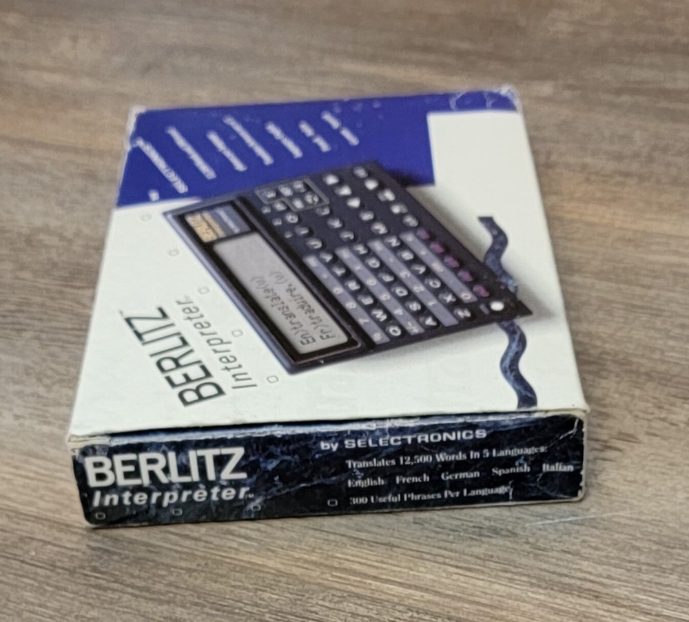 Berlitz Interpreter by Selectronics TR500 Five Language Translator Untested