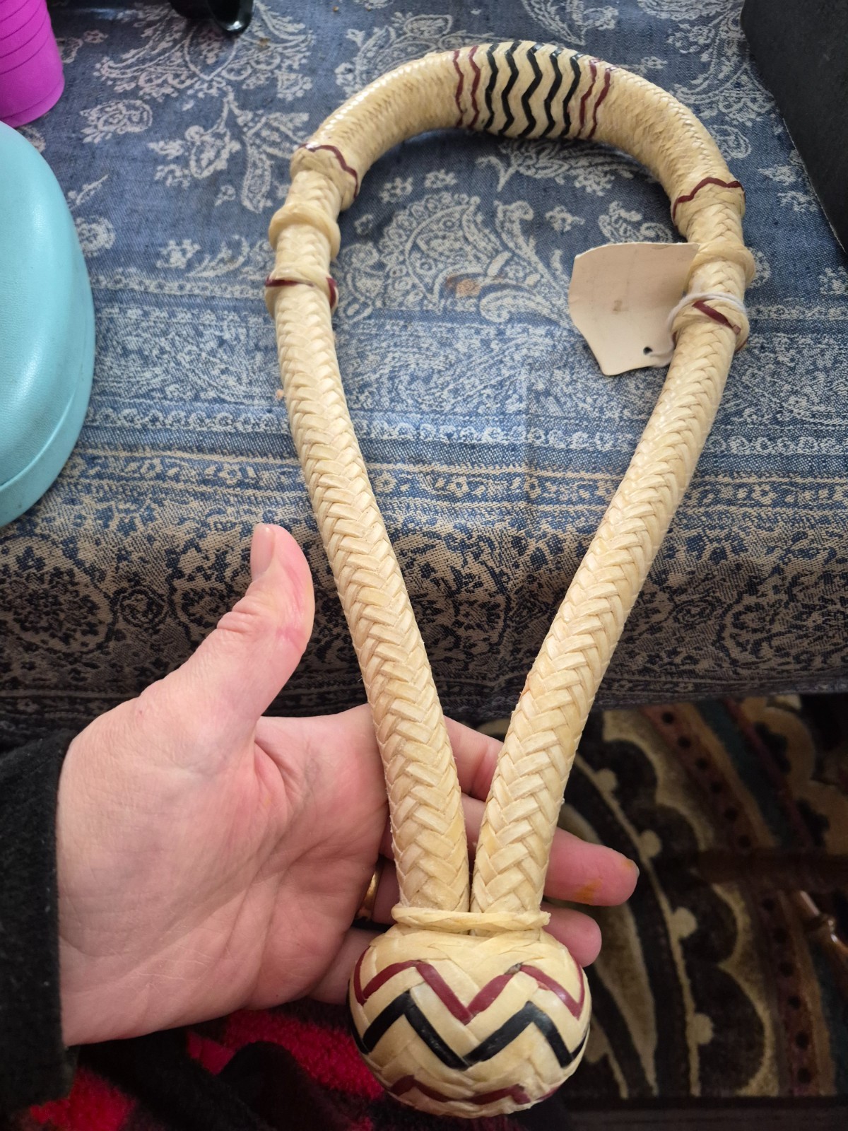 Beautiful older rawhide bosal never used two spots have mice damage still good