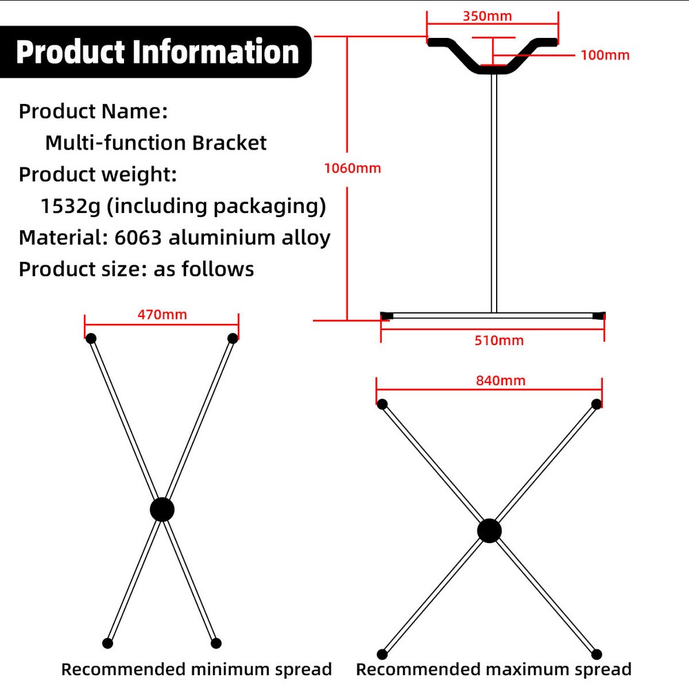 Airplane Bracket Display Stand Multi-function Bracket for RC Model Airplane