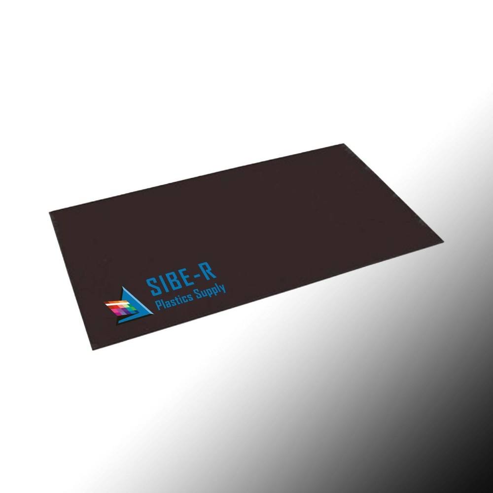 Black Polystyrene Plastic Sheet - 1/8" Thick - 24"x48" - Vacuum Forming