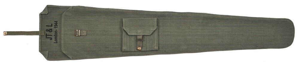 British Lee Enfield OD Canvas Rifle Case MARKED "JT&L London 1944"