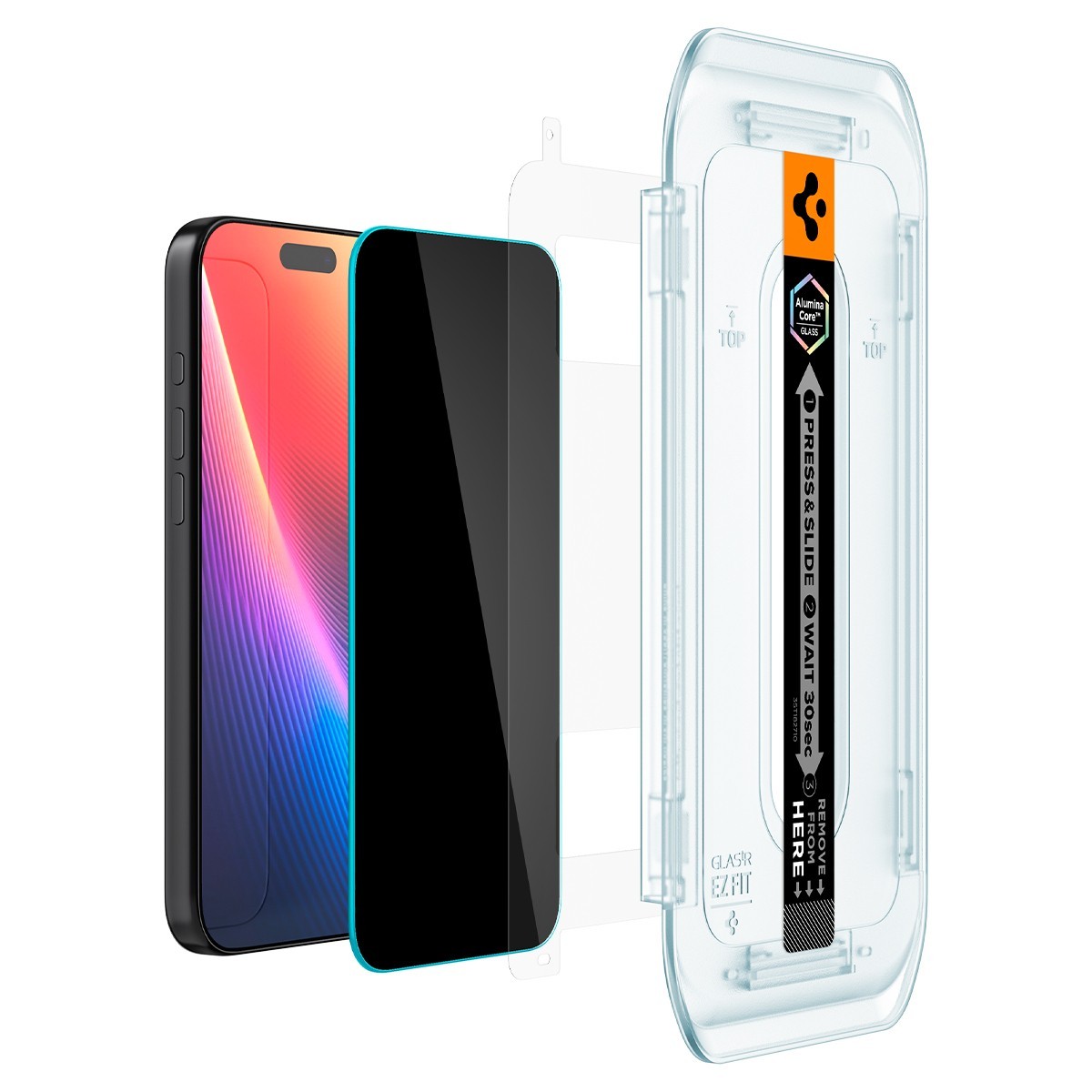 For iPhone 17 Pro Max / Pro / 17 | Spigen [GLAS.tR EZFIT] Privacy Screen