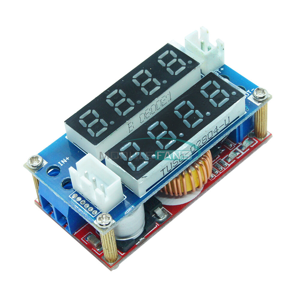 Adjustable 5A CC/CV Step down Charge LED Panel Voltmeter Ammeter Display Module