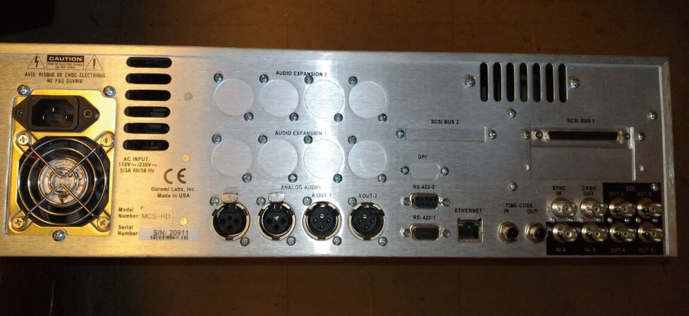 Doremi Labs MCS-HD Multi-Channel Video Server