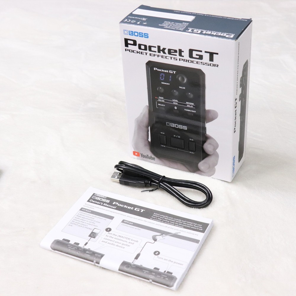 BOSS Pocket GT Guitar Amp Effect Processor Portable Used Bluetooth