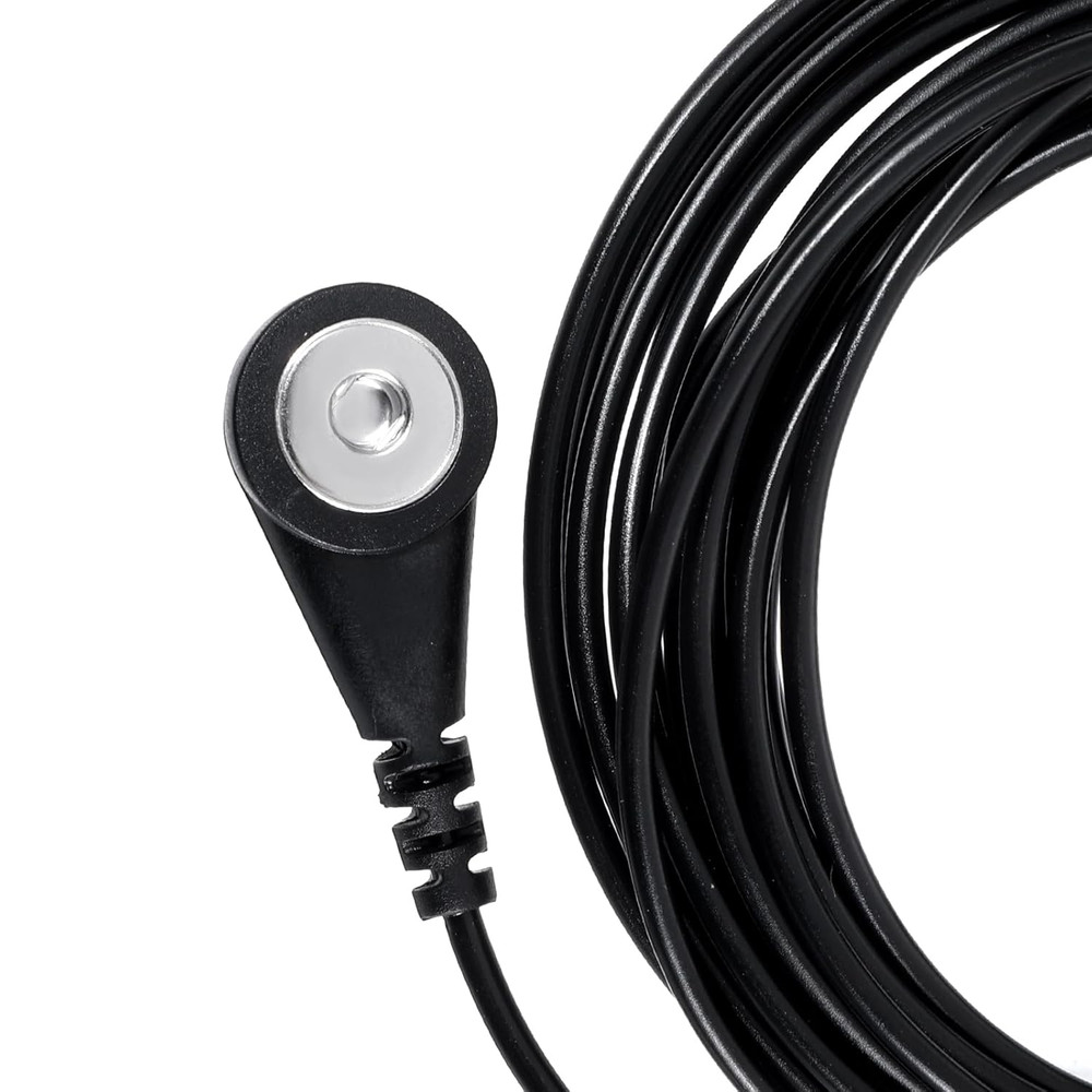 1pcs Grounding Mat Replacement Cord 15ft Black Cable for All Grounding Sheets