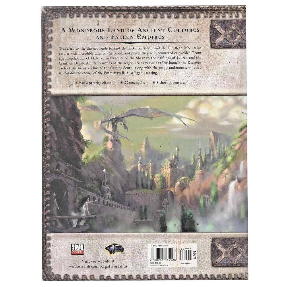 DUNGEONS & DRAGONS FORGOTTEN REALMS: SHINING SOUTH (3.5 ED) D&D SOURCEBOOK