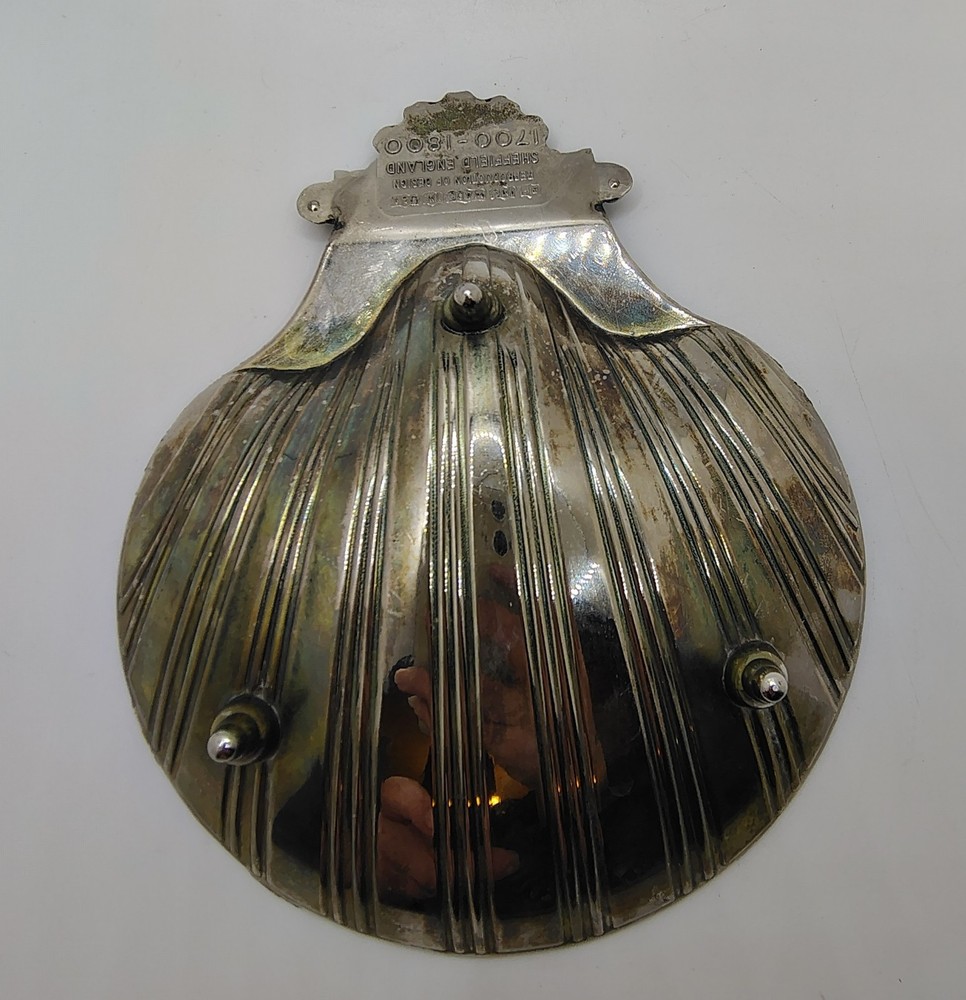 Sheffield Silver Plate Shell Bowl Dish Reproduction Design 1700-1800 Made In USA