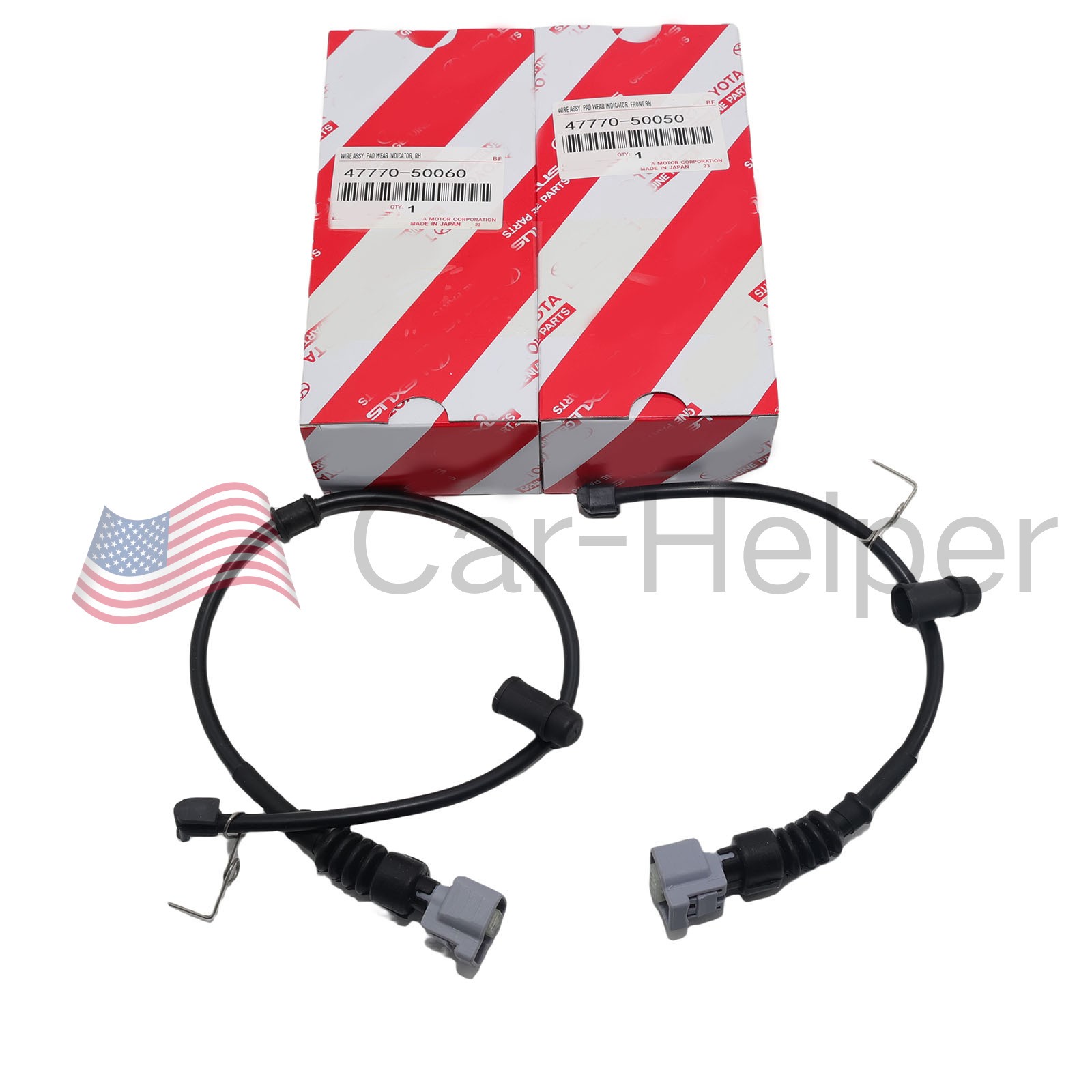 OEM NEW 2Pcs Front and Rear Brake Pad Sensor For Lexus LS430 4777050050&60