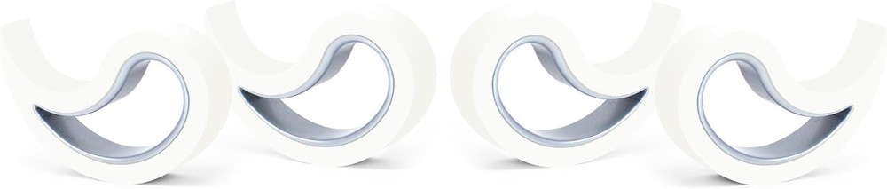 4 Pack White Door and Window Stopper Multi-Functional Wedge Convenient Hook