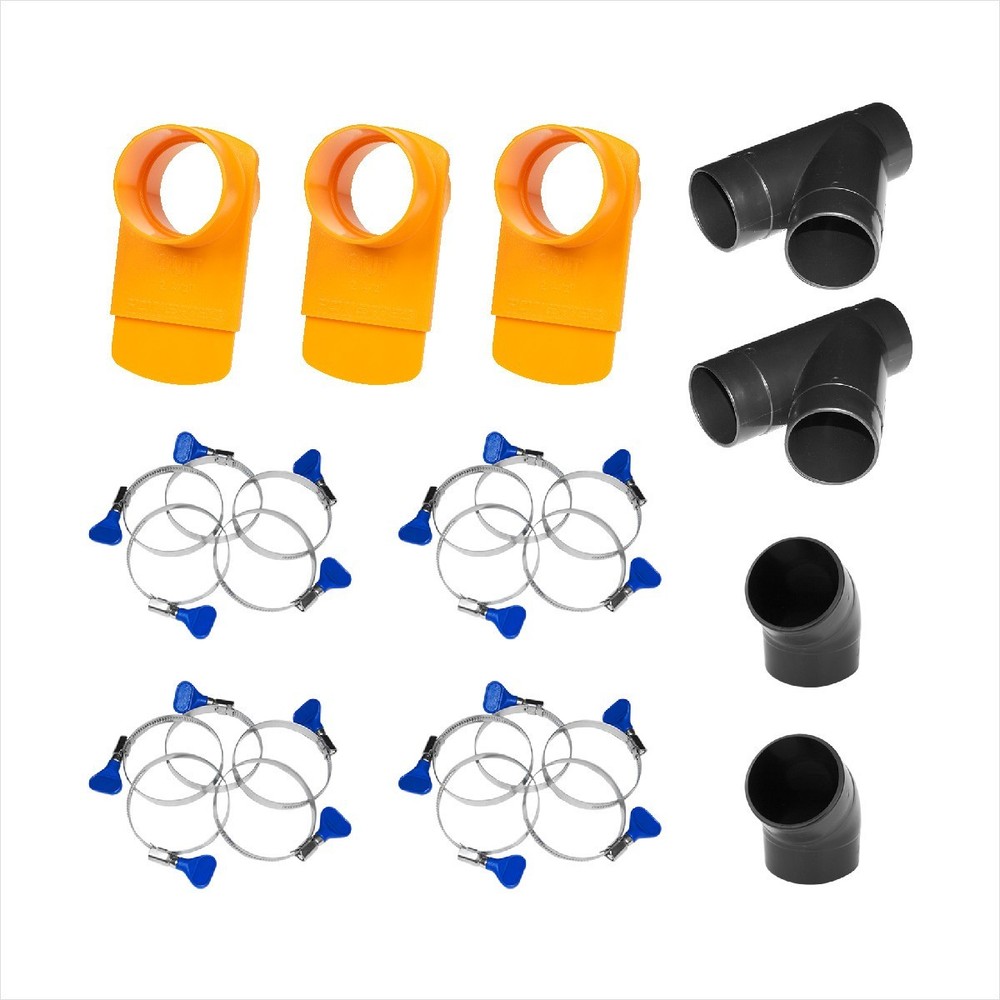 4" Three-Machine Dust Collection Kit