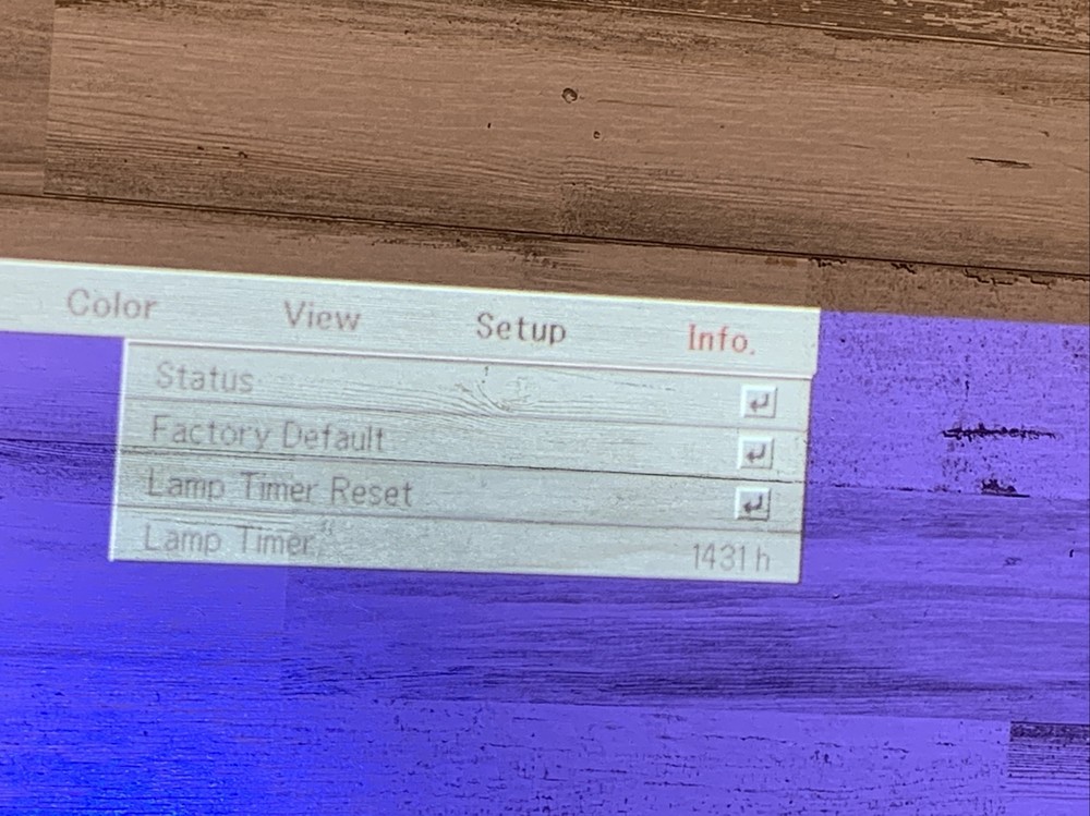 Used Plus Vision U4-136 Data Projector, With 1,431 Hrs,