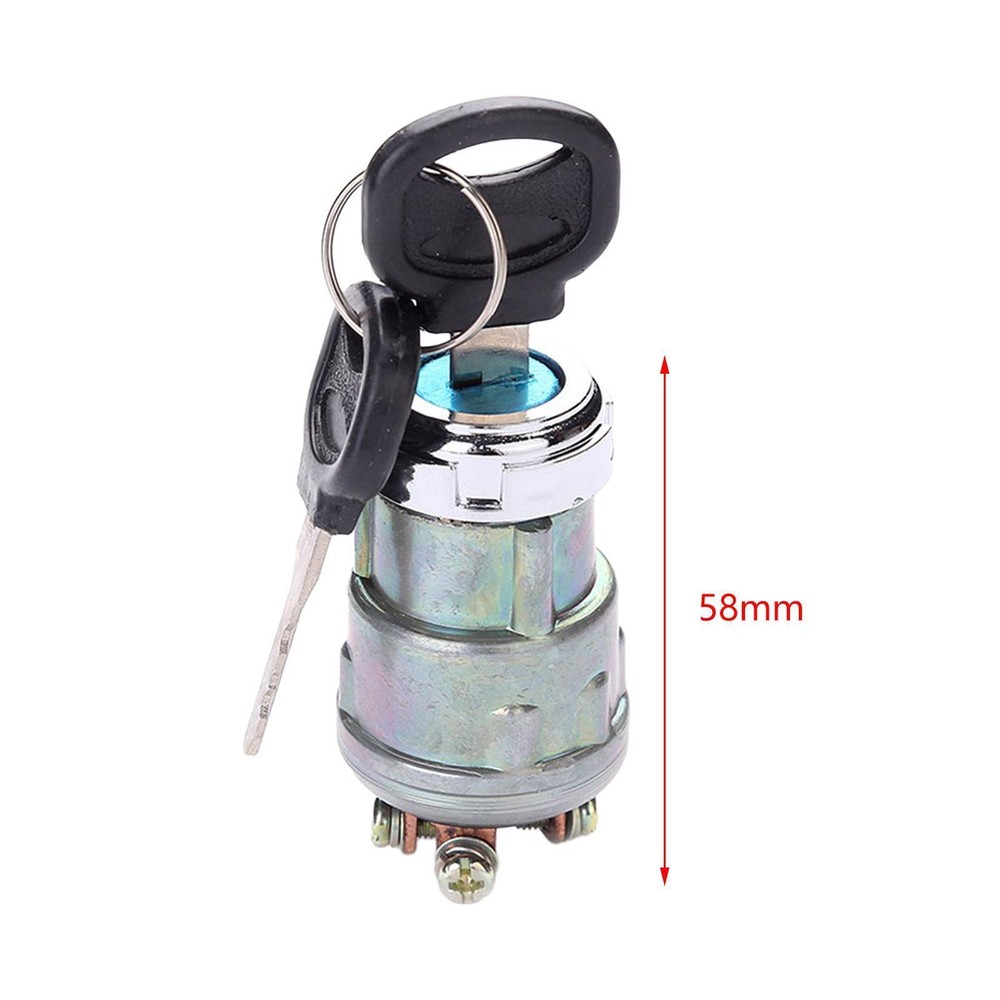 Ignition Starter Switch with 2 Key for Golf Kart Tractor