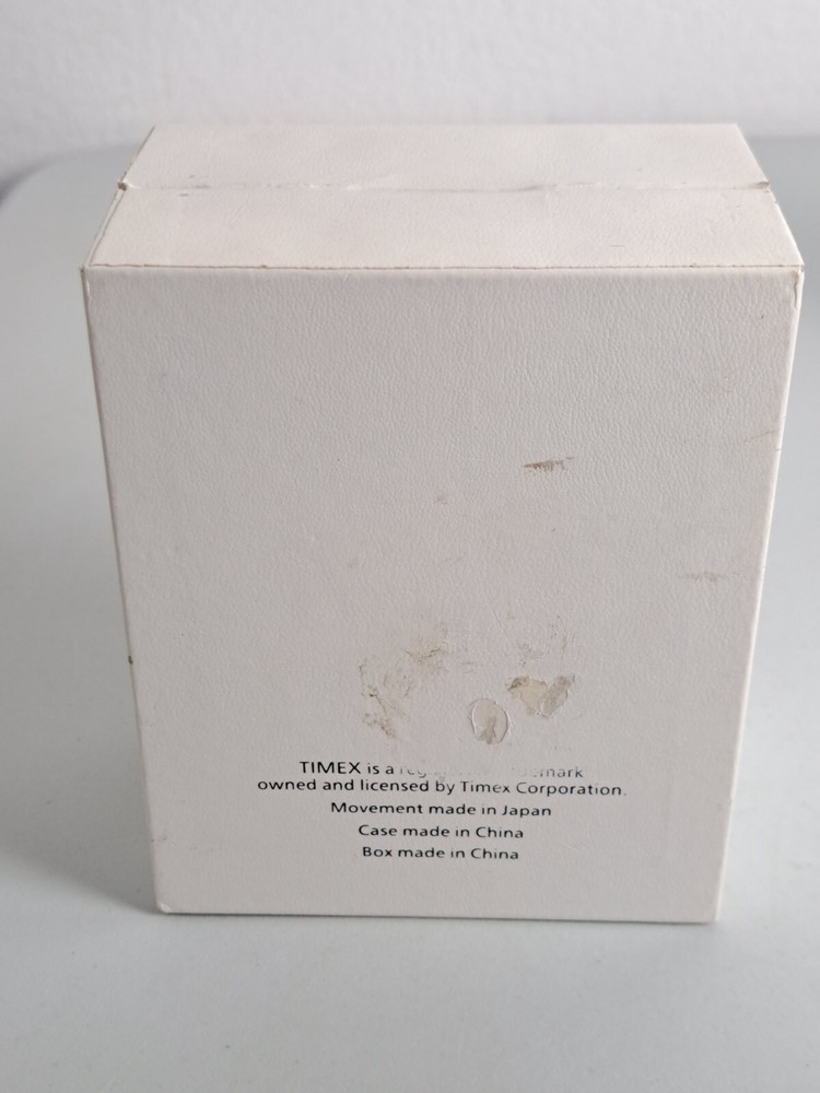 Timex Mini Quartz GASOLINE PUMP Metal Clock in Box Needs Battery ** Untested**