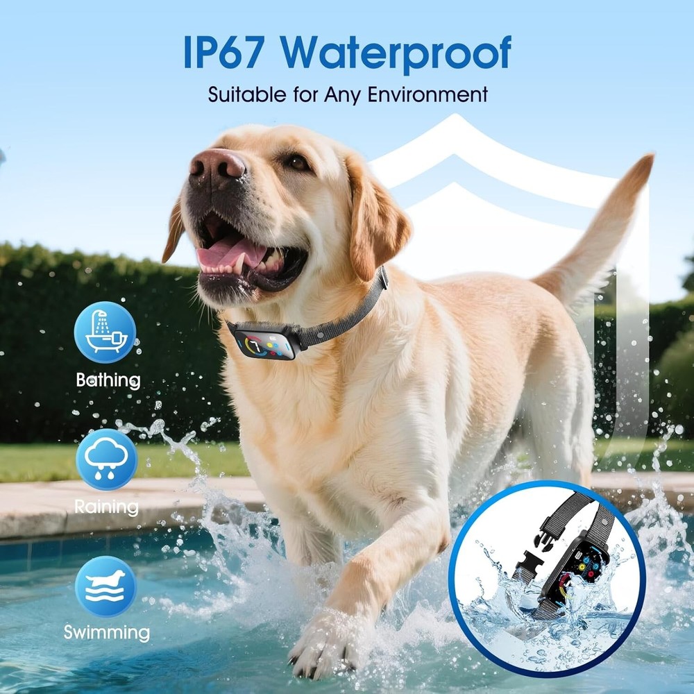 Upgrade Ultrasonic Bark Collar for Large Medium Small for Dogs Smart Automatic..