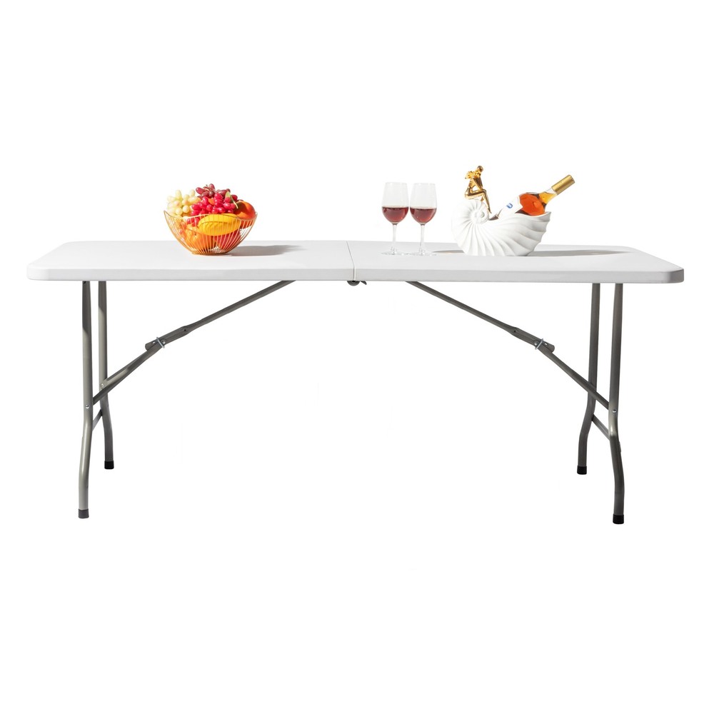 6FT Outdoor Courtyard Foldable Long Table New -