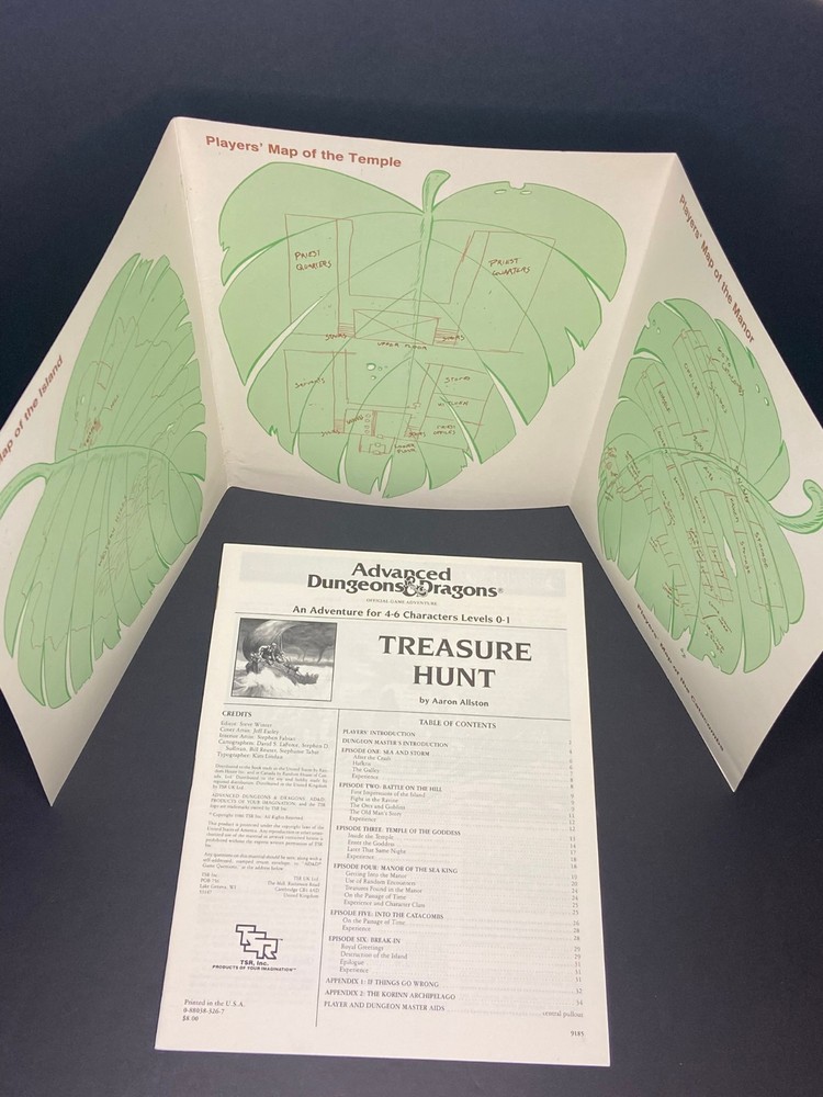 AD&D - Treasure Hunt - Module N4 - TSR 9185 - 1986 - VF!