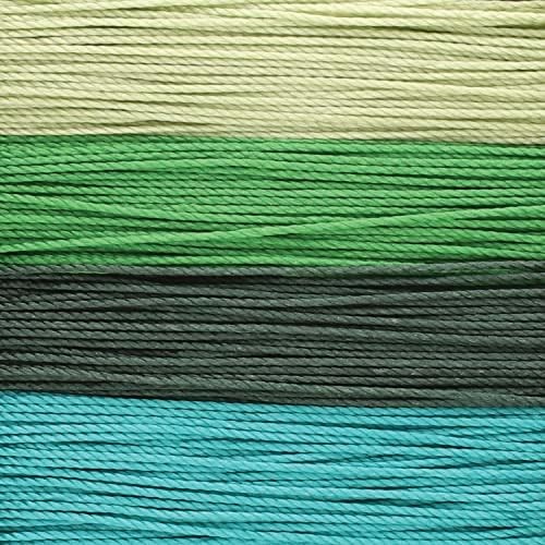 The Beadsmith S-Lon Bead Cord – .5 mm Twisted Nylon for Evergreen