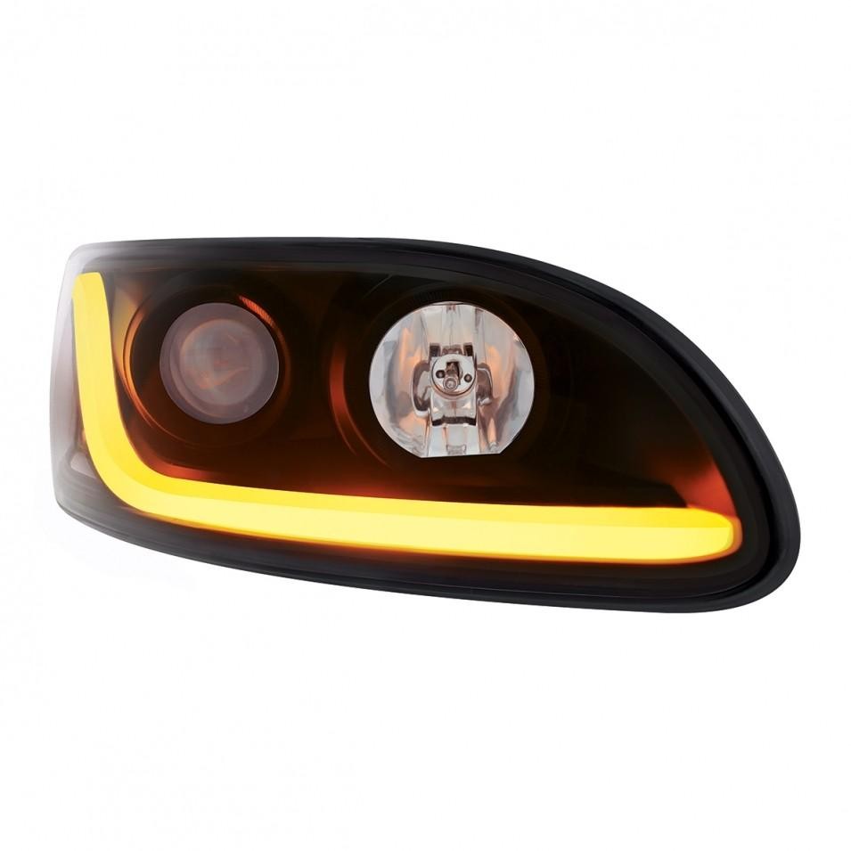 Peterbilt 300 Series Blackout Projection Headlamp With LED Dual Function Light
