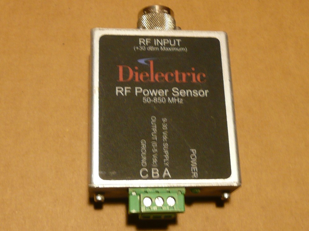 Dielectric RF power sensor 50-850 MHz, +30 dbm