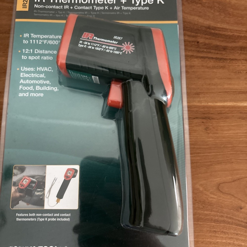 Extech IR267: Mini Infrared Thermometer with Type K