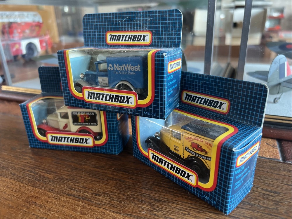 Matchbox MB38 Ford Model A - 3x Model Bundle. BNIB