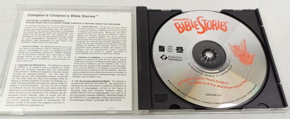 Comptons Bible Collection 3 CD-ROMs Windows Interactive Bible Multimedia Stories