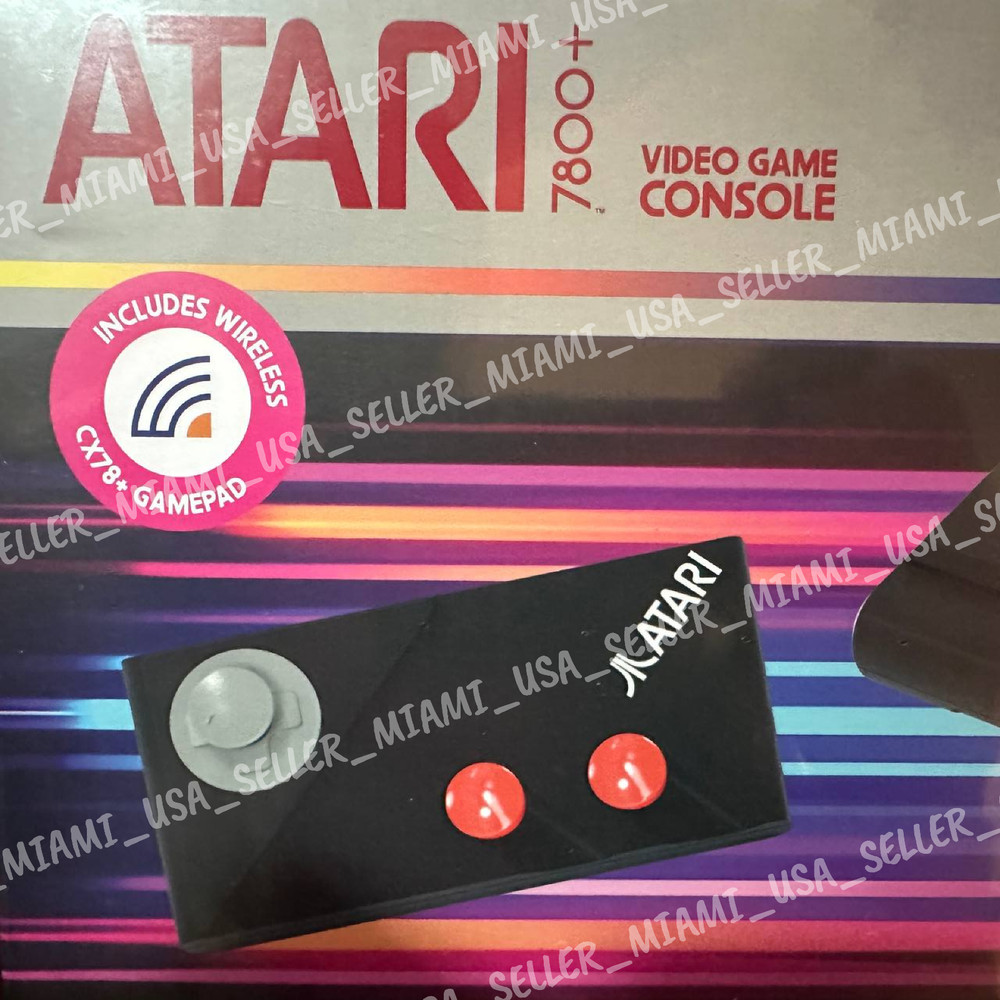 2024 Atari 7800 Plus Official HDMI Console & Wireless Controller 7800+ Sealed