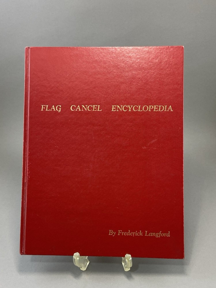 Vintage 1976 Standard Flag Cancel Encyclopedia by Frederick Langford - Signed