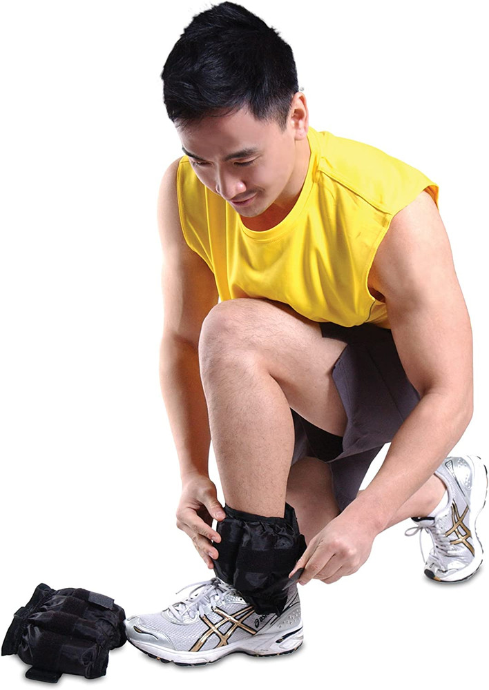 Adjustable Ankle Weights |10-20Lb Pair | Black
