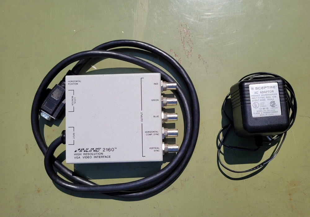 Extron INLINE 2160 IN2160 High Performance VGA w/ Cable and AC Adapter TESTED