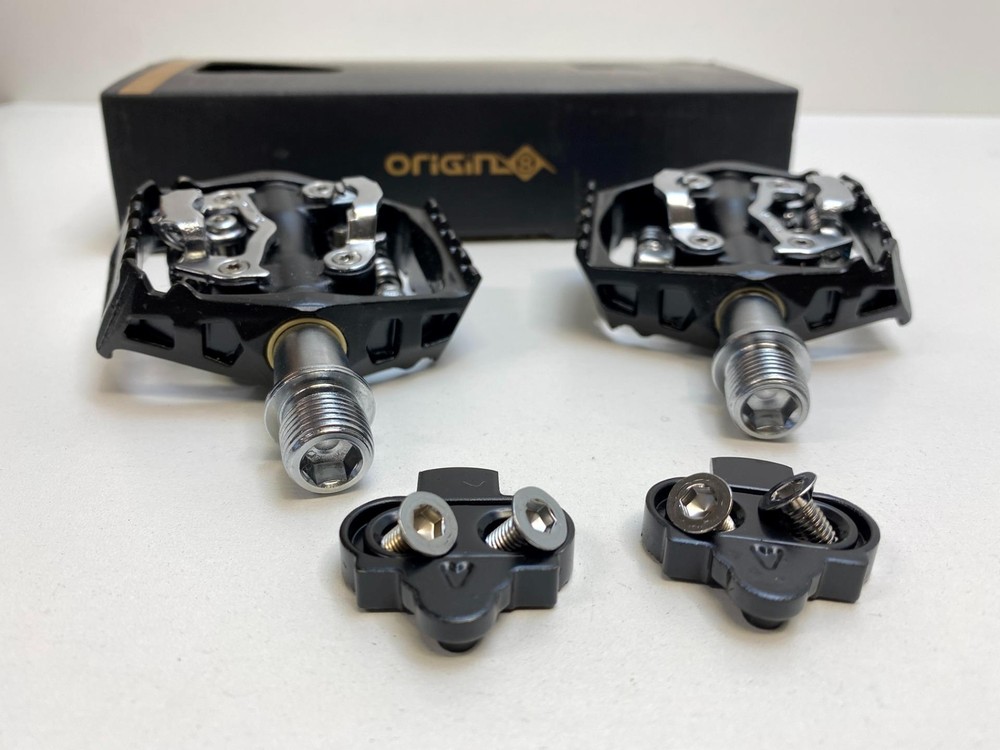 new Origin8 Ultim-8 All Mountain Double Clipless bicycle PEDALS