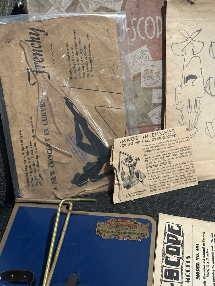 Antique Grapho-Scope Sketch And Draw Set ORIGINAL